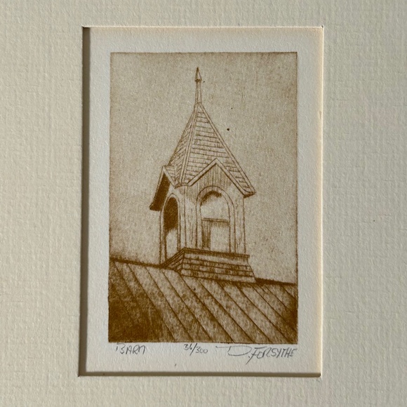 Limited Edition Matted Lithograph Print "Barn" 36/300 By Doug Forsythe - Picture 1 of 3